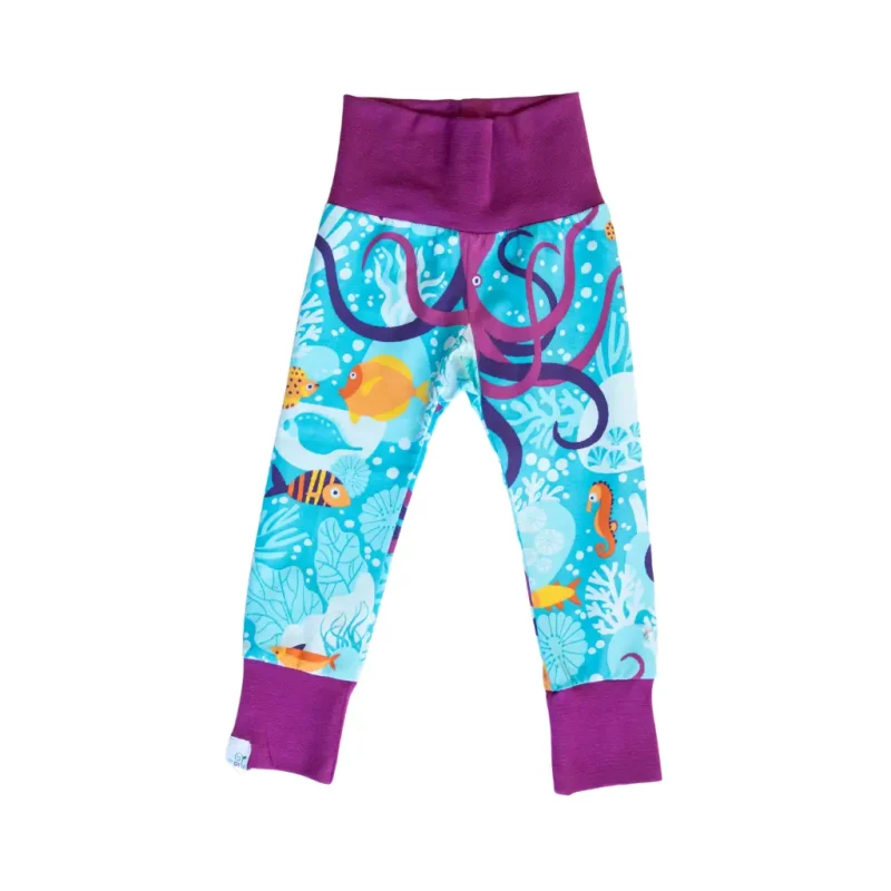 светлосин бебешки клин лилав акцент